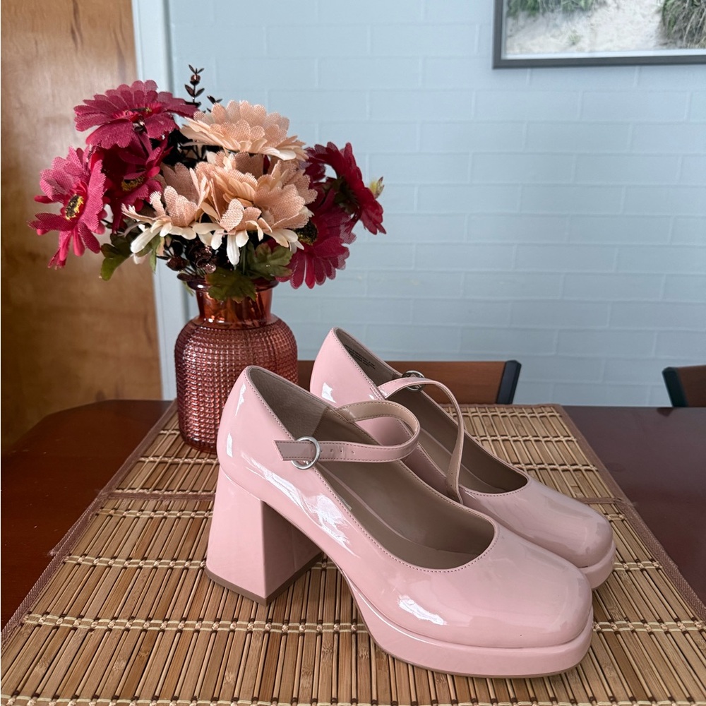 Madden Girl Blush Pink Mary Jane Heels